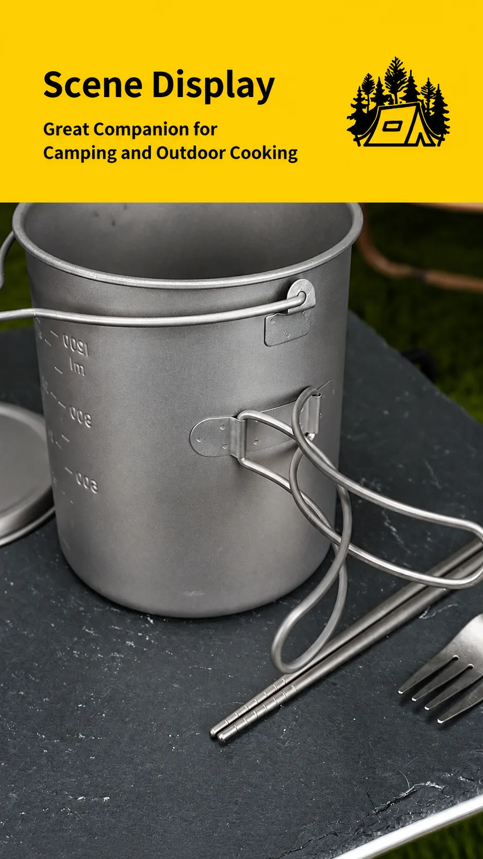 Solidus titanium cookware factory production facility and outdoor camping pots catalog