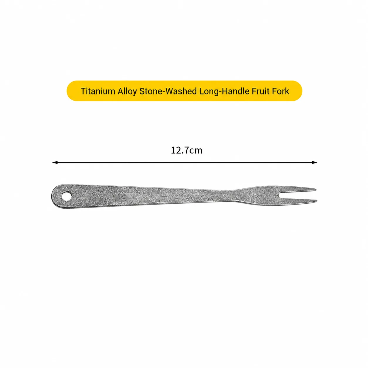 Portable titanium cutlery set with storage cases